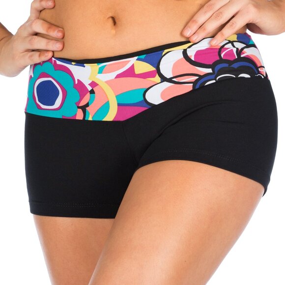 Athletic Shorts Compression Womens M-L Made in Brazil Supplex UV 50+ Athletic - Picture 1 of 9